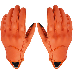 Guantes de Motociclismo Deportivos de Carreras con Logotipo Personalizado al por Mayor, Transpirables, Ligeros, de Cuero, con Pantalla Táctil - Product Image 2