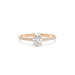 Bague en diamant de laboratoire de qualité supérieure REYES, certifiée IGI, taille ovale, 1,14 ct, en or massif 14 carats, diamant HPHT CVD, bijoux fins - Product Image 2