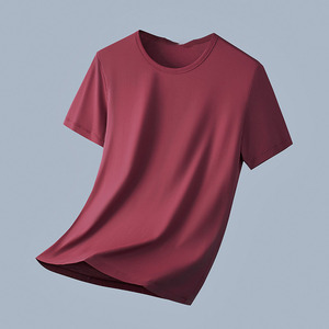 เสื้อยืดแขนสั้นผู้ชายผ้าคอตตอน 100% แบบทางการ ปักโลโก้ตามสั่ง พิมพ์ลายตามแบบ สีพื้น สำหรับฤดูร้อน คุณภาพสูง - Product Image 4