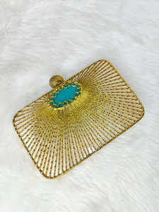 Pochette de soirée en laiton artisanale de luxe en métal avec nacre pour mariages et fêtes à bas prix - Product Image 3