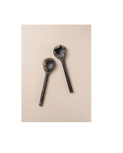 Cuillère à salade moderne en résine de qualité supérieure, prise en main confortable et lisse, outils de service durables pour buffet, présentation à la maison et au restaurant - Product Image 1