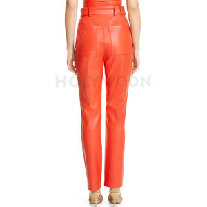 Pantalones de Cuero de Invierno para Mujer, Estilo Urbano, Ligeros, Impermeables, Cómodos, con Apariencia Elegante para Uso Casual al Aire Libre - Product Image 2