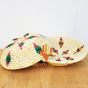 Cesta de Almacenamiento en Forma de Diamante, Multiusos, de Hierba Natural Moonj, Cesta Abierta, Ecológica, Duradera, Mini, Multiusos - Product Image 2