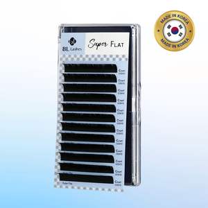 [BL LASH] Cils synthétiques coréens super plats 0,15 mm, longueur mixte, style naturel long 10 mm - Product Image 1