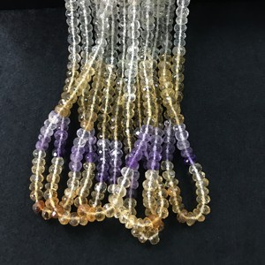 Perles Rondelles Semi-Brutes Facettées 100% Naturelles Certifiées IGI 5.5mm-6mm Grade AA Multi Feu Vivaaz Gems Pierre Naturelle - Product Image 1