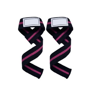 Correas de Levantamiento Ajustables con Cierre de Velcro para Gimnasio, Levantamiento de Pesas, Unisex, Nailon Negro, Elasticidad Moderada - Product Image 5