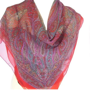 Elegant Poly Chiffon Polyester Scarf Lightweight Soft Sheer Fashion <b>Wrap</b> Shawl for Women Stylish Neck <b>Head</b> Hair Accessories - Product Image 1