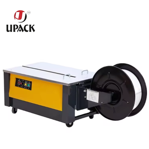 Machine de cerclage semi-automatique à table basse standard |   Machine à cerclage de cartons en sangles PP, modèle standard à table basse - Product Image 1