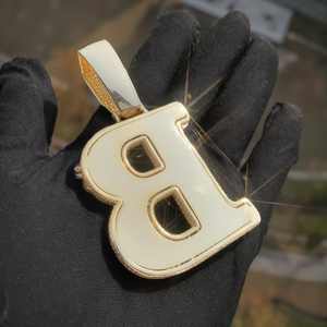 Colgante de Moissanita con Número Personalizado Estilo Hip Hop, Plata 925, Unisex, con Cadena de Cuerda y Números Arábigos, Pasa Prueba de Diamante - Product Image 5