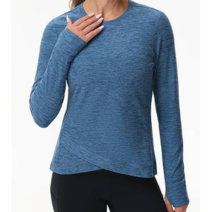 Chemises de compression pour femmes à manches longues respirantes pour la course à pied, la remise en forme, le golf, le pickleball, vêtements de sport actifs pour femmes - Product Image 1