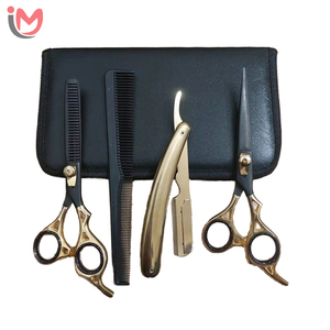 Kit de Tijeras para Cortar Cabello con Puntas Redondeadas, Tijeras Profesionales para Peluquería, Kit de Corte de Cabello para Salón, Barbería, Uso Infantil y de Bebés, OEM - Product Image 4