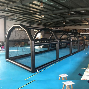 Manufacturer Inflatable Baseball Batting <b>Cage</b> Sports Training Tunnel Netted Practice Booth Custom Advertising Display Price - Product Image 6