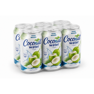 Eau de Coco Votre Marque Marque Blanche 330ml 24 Canettes 100% Originale Sans Sucre Électrolyte Isotonique Stérilisée Végétalienne Naturelle en Canette - Product Image 2