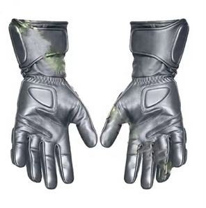 Latest Tactical Touchscreen Cut Resistance Knuckle Leather Palm <b>Safety</b> Hand Protection Gloves - Product Image 2