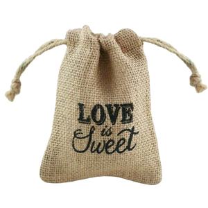 Pochette en Jute refermable avec cordon de serrage, sac pour téléphone portable, avec cordon de serrage - Product Image 1