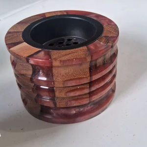 Wholesale New Model <b>Sandalwood</b> Wooden Eco-Friendly <b>Incense</b> Burner Box Set Handmade Bakhoor Religious Use Aromatherapy Diffuser - Product Image 1