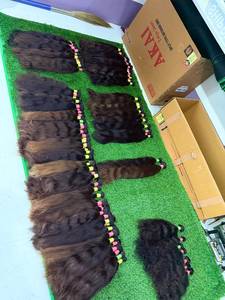Natural Remy Virgin Indian High Quality Straight Bulk Hair 100% Density Baby Hair - Product Image 3