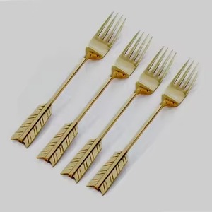 Modern <b>Gold</b> Brass Cutlery Set Designer Flatware Dining Utensil Collection Luxury <b>Table</b> Decor For Restaurant Hotel - Product Image 3