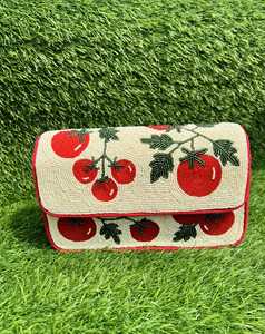 Bolso de mano creativo de lujo de alta calidad de algodón con cuentas, bordado a mano con cuentas de semilla de diseño personalizado y estilo cruzado - Product Image 4