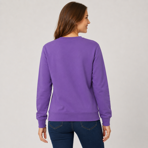 Sweat-shirt femme tendance, vêtement de tous les jours, mélange de coton doux, chaud, léger, coupe décontractée, style moderne, vêtements confortables - Product Image 3