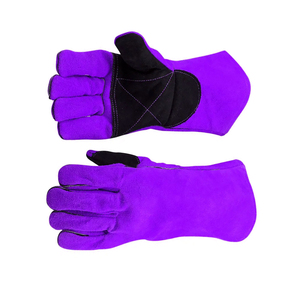 Guantes de Trabajo de Cuero Vacuno de Primera Calidad con Forro de Kevlar, Resistentes al Fuego y al Calor, Personalizables, para Soldadura - Product Image 4
