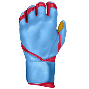 High Quality Custom Wholesale <b>Baseball</b> Batting <b>Gloves</b> | Left/Right Leather Red Navy Grey Series Breathable - Product Image 4