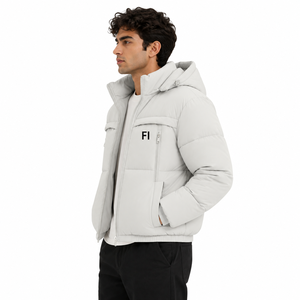 Men's Winter Hooded <b>Jacket</b> Full Zip Quilted Puffer Men's <b>Jackets</b> Insulated Fashion Outerwear Waterproof <b>Jacket</b> Wholesale OEM USA - Product Image 4