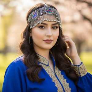 Bijoux afghans Kuchi vintage au design magnifique et personnalisé pour adultes, bijoux de front de haute qualité pour femmes afghanes, coiffe - Product Image 3