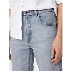 Ashgreen International High Waist Womens Straight Leg <b>Denim</b> Jeans Eco-Friendly Breathable Grey Light Blue <b>Stretch</b> Vintage Ankle - Product Image 6