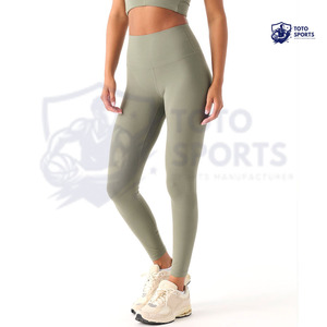 Leggings couleur claire, matière respirante, coupe ajustée confortable, toucher doux, meilleur fournisseur, tenue durable, élastique, logo personnalisé - Product Image 3