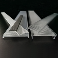 Bming – Nouveaux diffuseurs prismatiques en polycarbonate extrudé, transparents, linéaires, légers et écologiques pour éclairage LED