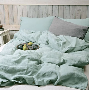 Parures de lit en lin français, ensembles de housses de couette en lin de haute qualité - Product Image 1