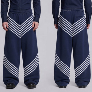 Heavyweight <b>Men's</b> <b>Baggy</b> French Terry Sweatpants Loose Fit <b>Trousers</b> with Side Entry Pockets Premium Finish Custom Manufacturing - Product Image 6