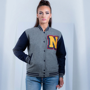 Letterman Mens Finished Custom Chenille Embroidery Winter Basketball <b>Wool</b> Baseball Varsity Jacket-premium Quality <b>Quilted</b> - Product Image 2