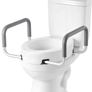 Rialzo per WC con Capacità di Carico di 300 Libbre, Altezza 3,5 Pollici, Sedile Allargato, Rialzo di Sicurezza per Bagno da 3 Pollici - Product Image 1
