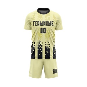 Ensemble Maillot et Short de Football Personnalisé Tendance avec Motif Numérique – Kit d'Entraînement Respirant pour Équipe, Nom et Numéro Personnalisables - Product Image 2