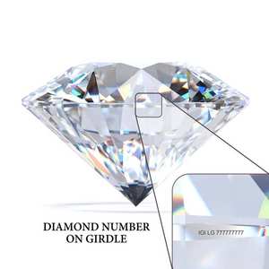 Diamante JC con Certificado IGI, Cultivado en Laboratorio, Corte Ovalado CVD, 4CT, Color EF, VVS2 VS1, Unisex, Joyería Fina Premium, Fabricación OEM ODM - Product Image 4