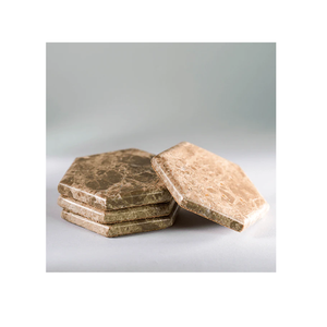 Sous-verres écologiques en marbre naturel pour la maison, durables, lavables, accessoires de table en pierre, sous-verres promotionnels - Product Image 1