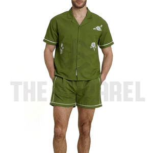 Nouvel Arrivage – Ensemble Deux Pièces Décontracté pour Hommes, Personnalisable avec Logo, en Polyester/Coton Respirant, Idéal pour l'Été – Vente en Gros à Prix Abordable - Product Image 6