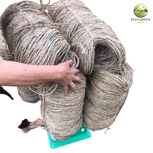 Hilo de algas marinas ECO GREEN GRASS, ecológico, natural, con insectos y plantas preservados, crudo, en cruz. - Product Image 6