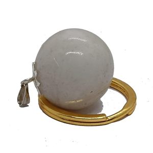 Colgante de cristal natural, jade blanco y colgante de bola natural King, colgante de moda grabado, amuleto de cristal de Gujarat - Product Image 6