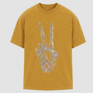 เสื้อยืดพิมพ์ลายสะท้อนแสงขนาดใหญ่สำหรับผู้ชายเสื้อยืดผ้าฝ้ายทรงหลวมสบายสไตล์สตรีทสบาย ๆ เสื้อผ้าแฟชั่นฤดูร้อนที่สวมใส่สบาย - Product Image 1