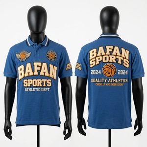 Camiseta de rugby estilo urbano con estampado gráfico, cuello polo informal, moda hip hop moderna, polos para hombre - Product Image 2