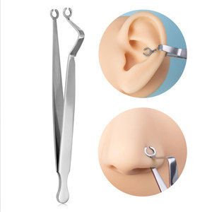 Juego de Instrumentos Manuales para Perforaciones Corporales de Acero Quirúrgico 316L, Certificado CE, Pinzas Autoblocantes para Ombligo, Oreja y Nariz - Product Image 6