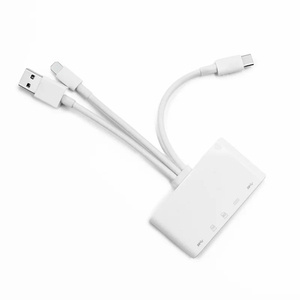 Lector de Tarjetas 3 en 1, Adaptador Multipuerto USB con Lector de Tarjetas USB A, SD y TF para Laptop y Teléfono - Product Image 1