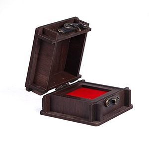Caja de joyería de madera para mujeres y hombres, para anillos |   Caja Organizadora de Joyas con Tallados a Mano, Artículos de Regalo - Product Image 3