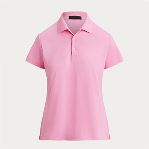 Camiseta Polo Rosa de Moda para Mujer, Cómoda, Transpirable, de Algodón, Informal, con Logotipo Personalizado, Venta al Por Mayor - Product Image 5