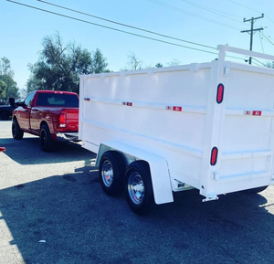 New 11 Ton Hydraulic Tipping <b>Trailer</b> for Agricultural <b>Tractors</b> 4-Wheel Tipper with Engine Gear Pump & Bearing-Core Components - Product Image 6