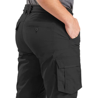 Pantalon cargo pour homme en velours côtelé solide de haute qualité, coupe droite, décontracté, pour l'extérieur, imperméable, respirant, taille élastique