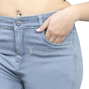 Pantalones vaqueros transpirables para mujer al por mayor con MOQ bajo, diseño personalizado, últimos modelos de pantalones vaqueros para mujer para venta en línea - Product Image 5